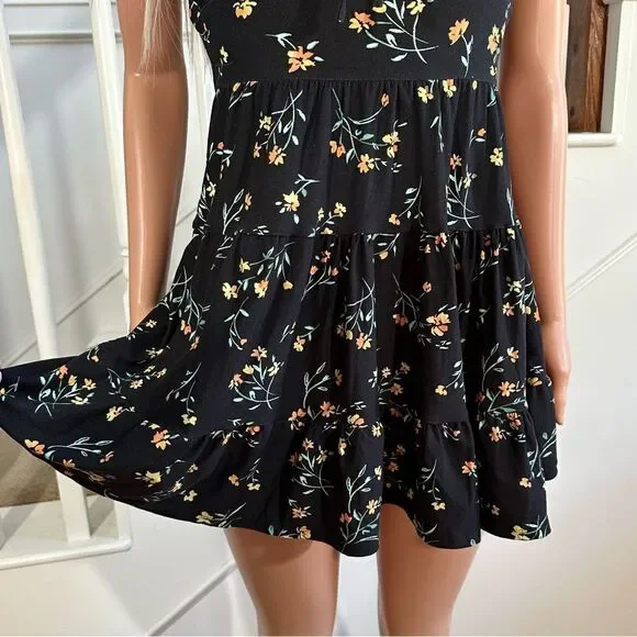 Black floral summer dress - Picture 4 of 10